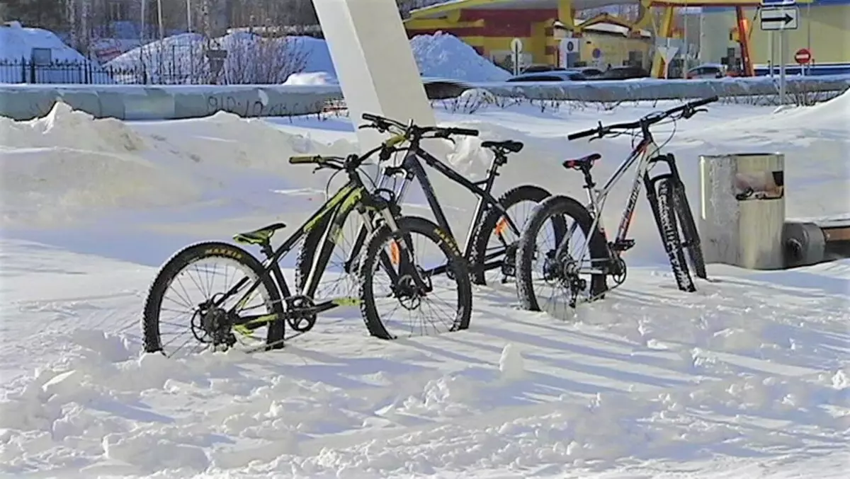 پارکینگ در سیستم Yakutsk: چرا UGRA دوچرخه سواران پارکینگ زمستانی 6205_1
