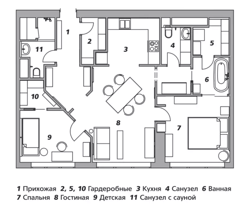 Asunto Suunnittelija Irina Krasheninnikova, 80 m² 6325_11