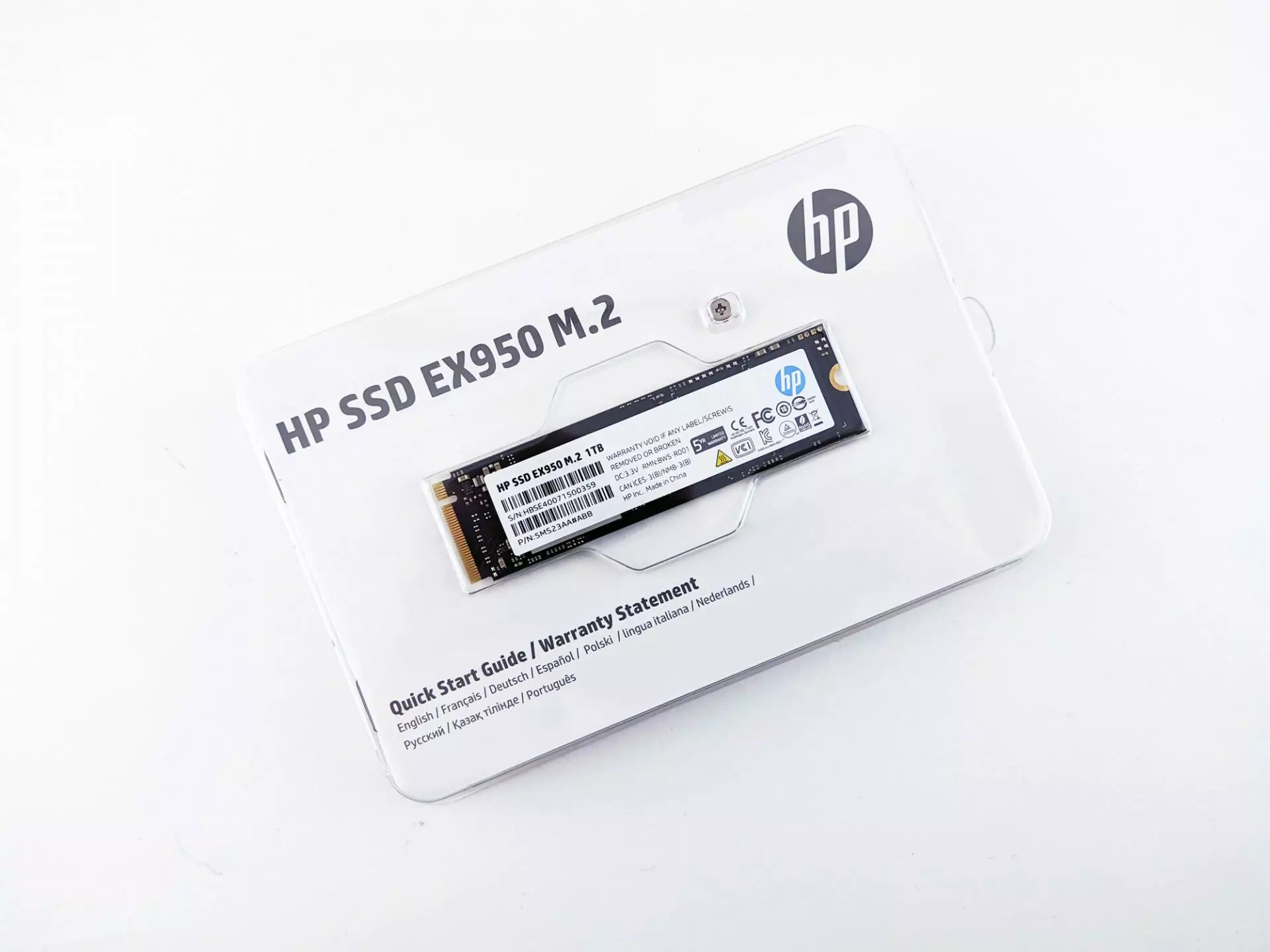 Sinov drayveri SSD HP Ex950