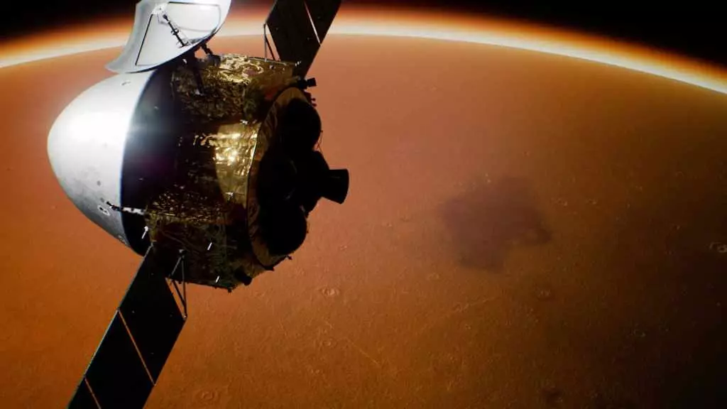 Кітайскі марсіянскі зонд Tianwen-1 апускаецца на арбіту Марса 6808_2