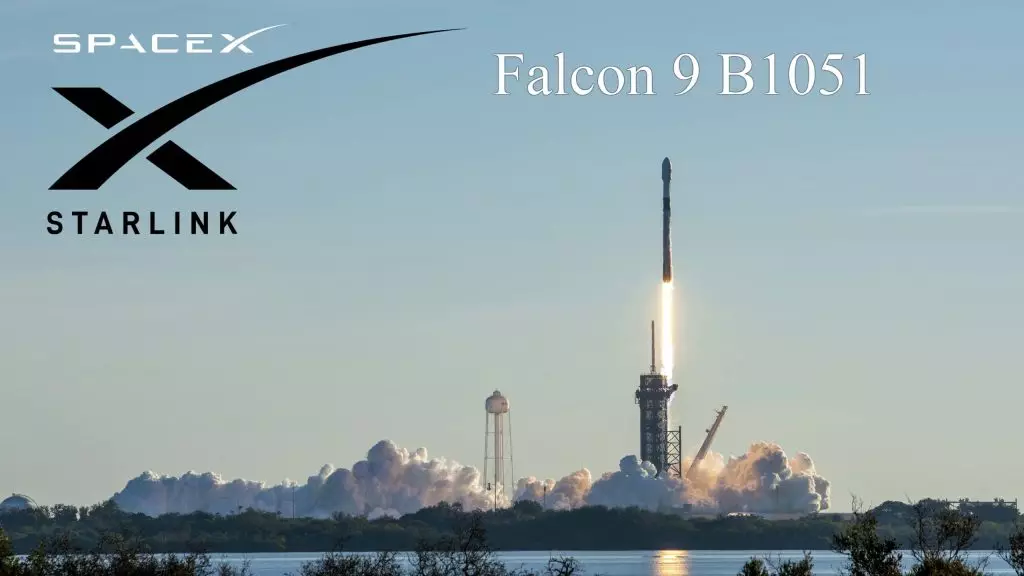 Chaw SpaceX nruab rau cov ntaub ntawv tom ntej ntawm kev ua dua tshiab ntawm kev ua lag luam ntawm cov lej ntawm kev ua lag luam 9 uas ua tiav lub hom phiaj thib kaum xya lub hom phiaj ntawm StarLink