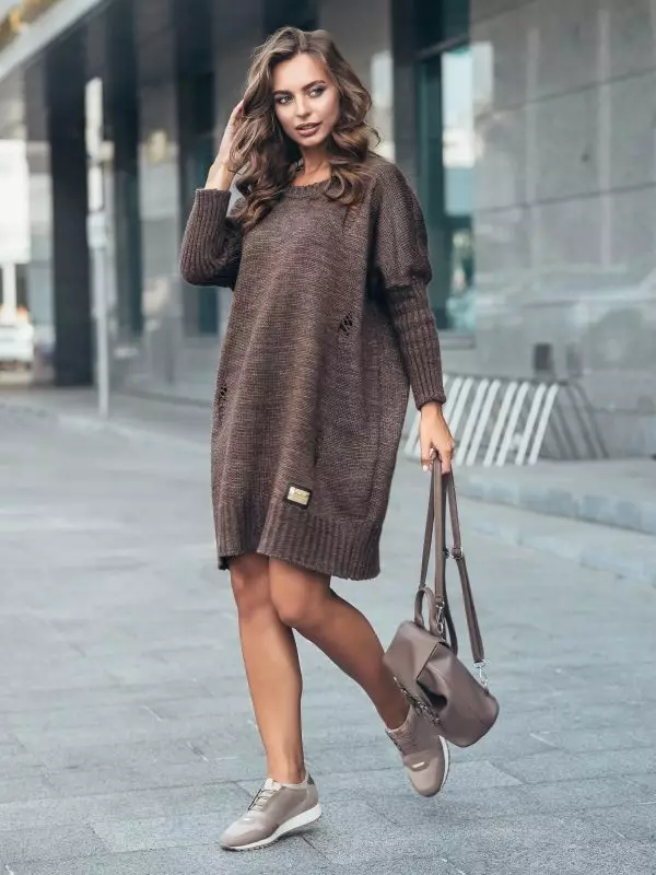 Модне плетене хаљине 2021: Тренд модели 7722_14