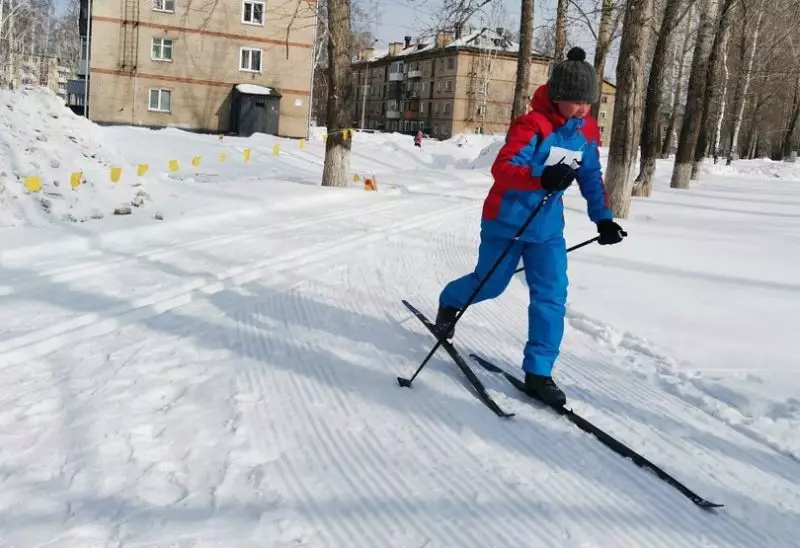 Di relay ski untuk menghormati wira Rusia, Young Passhins menunjukkan kehendak untuk kemenangan 8657_14